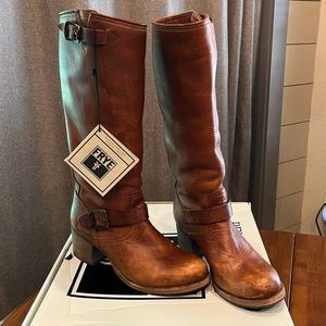 FRYE Vera Slouch-Wshovn Boot Size 10M Cognac